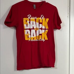Next Level Apparel Red 'Run It Back' Kansas City Graphic Tee